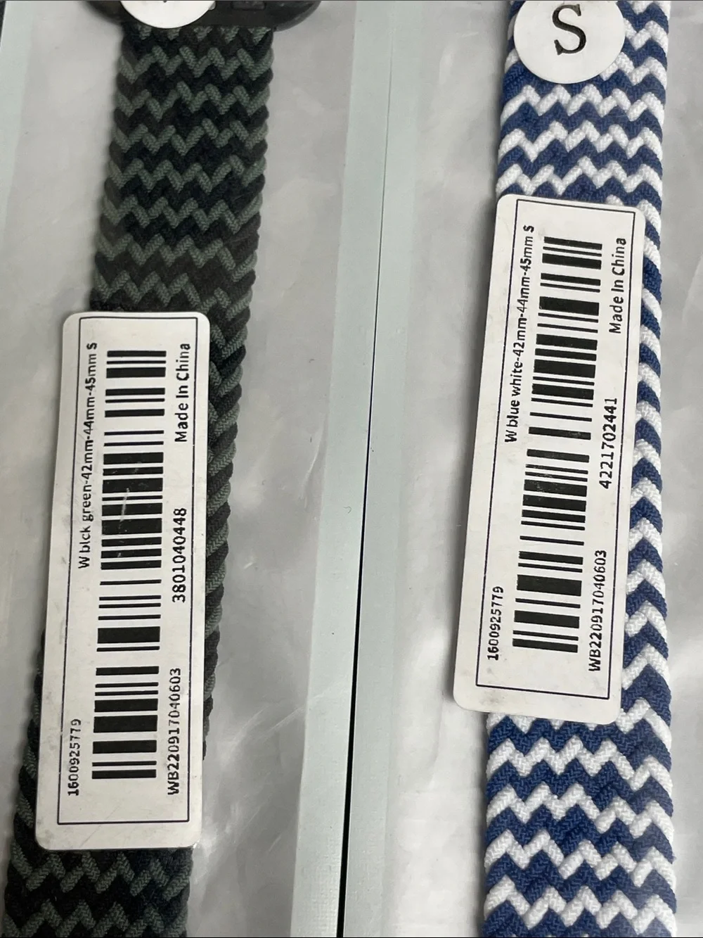 GUOI Unisex Woven Stretch Watch Bands Lot of 3 Size Small